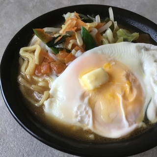 マルちゃん正麺de野菜たまごバター味噌ラーメン♪